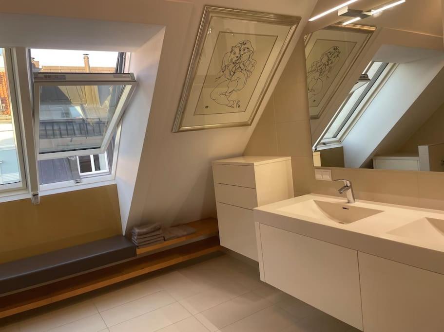Ferienwohnung Rooftop Terrace- Panoramablick Ueber Wien Exterior foto